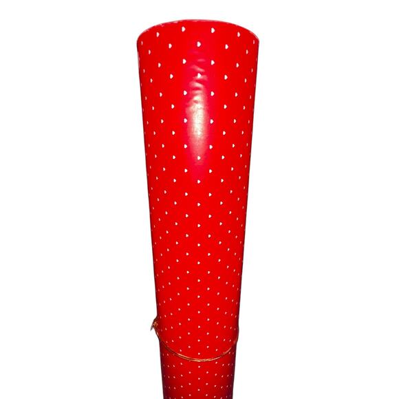 Vintage Valentine Day wrapping paper Paper Roll 20" Department Store Hearts Red - Picture 4 of 7